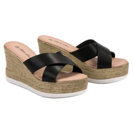 Bello Star Keilsandalen schwarz 1