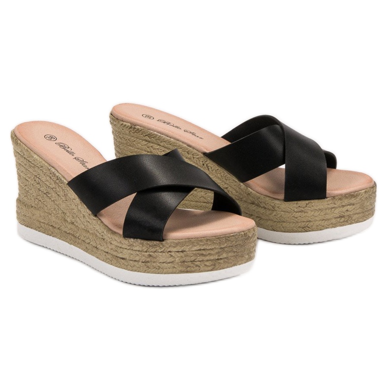 Bello Star Keilsandalen schwarz 1