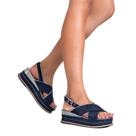 Lily Shoes Sandalen mit Schnallenverschluss blau 1