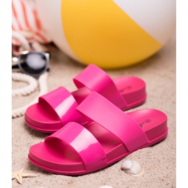 SHELOVET Modische Gummipantoffeln rosa 1