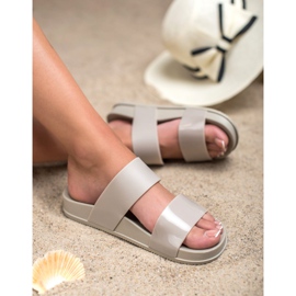 SHELOVET Modische Gummipantoffeln grau 2