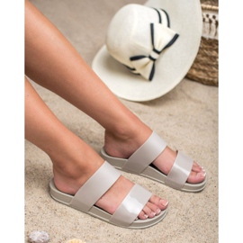 SHELOVET Modische Gummipantoffeln grau 1