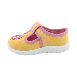 Befado Kinderschuhe 535P001 rosa gelb 2