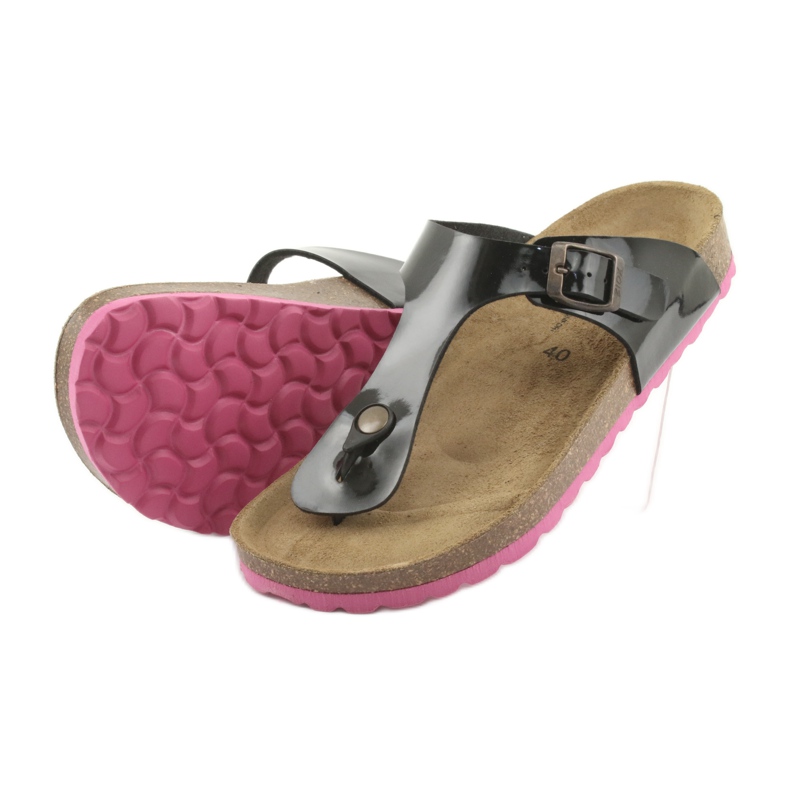 Medizinische BIOX schwarze Hausschuhe 4