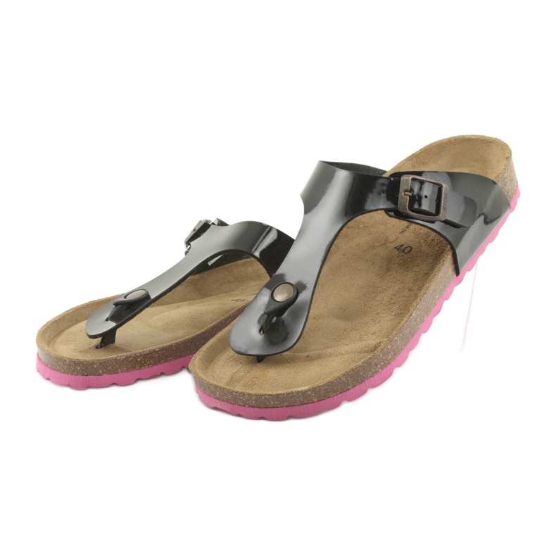 Medizinische BIOX schwarze Hausschuhe 3