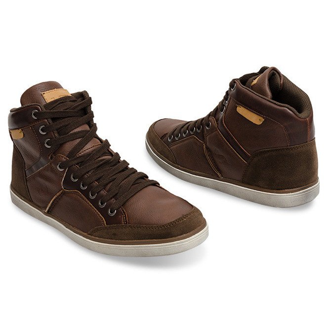 XF117 Camel Hohe Sneaker braun 1