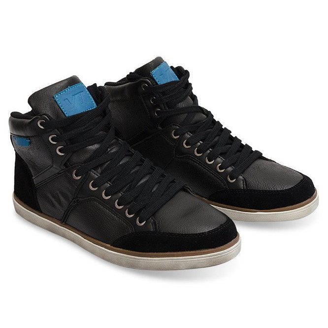High-Top-Sneaker XF117 Schwarz 1