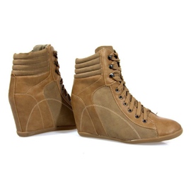 Sneakers Boots On Wedge 562 Khaki braun grün 2