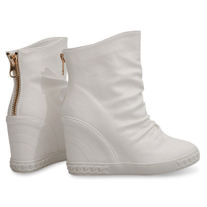 Sneakers Sneakers On Wedge Stiefel Ovye 397 Weiß 1