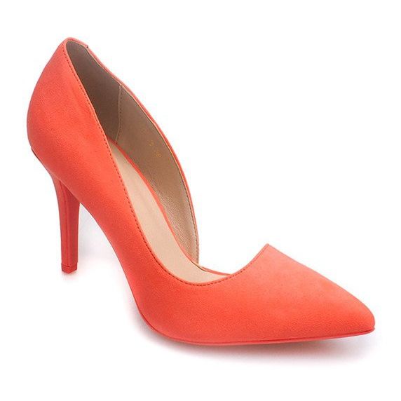 Wildleder-Heels 4006 Orange 1