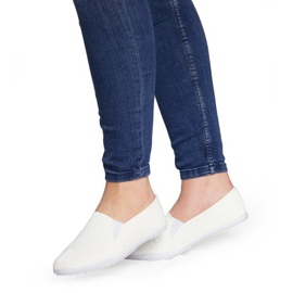 Lycra HB-1 Weiße Slip-On Sneakers 1