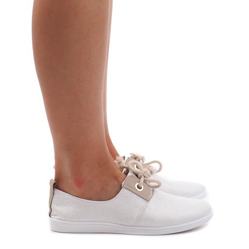 VT80-3 Silberne Schnürsneaker grau 1