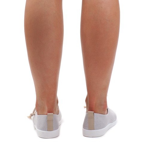 VT79-3 Silberne Schnürsneaker grau 1