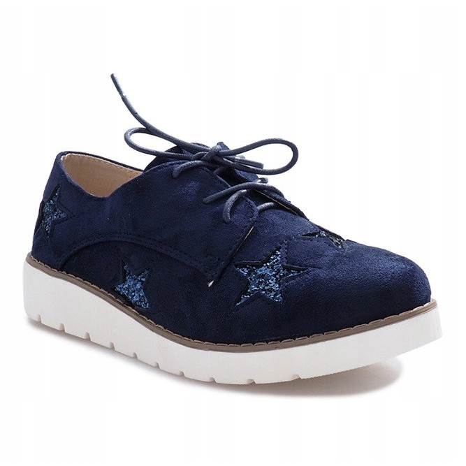 Marineblaue Loafer mit Big Stars 1