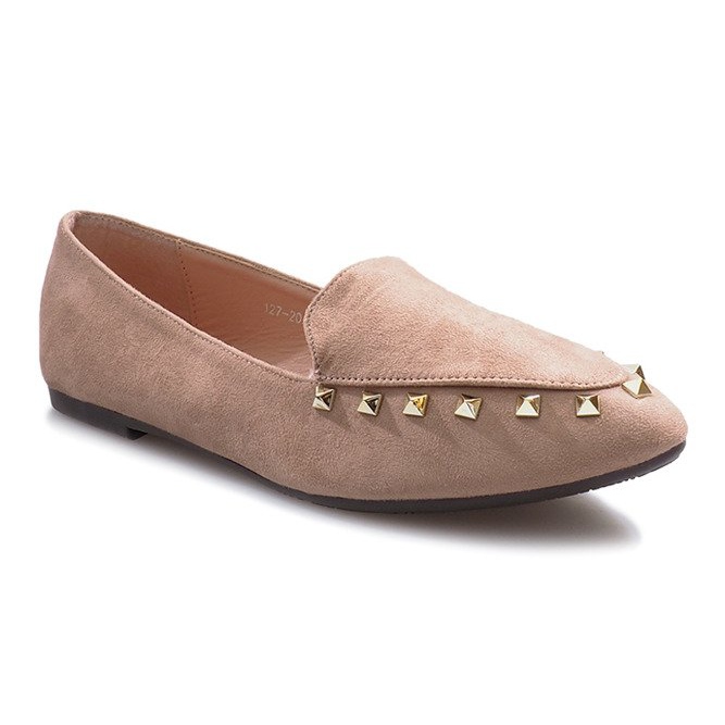 Rosa Hawen Nieten-Slipper 1
