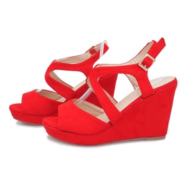 Rote Mosso Keilsandalen 3
