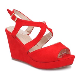 Rote Mosso Keilsandalen 1