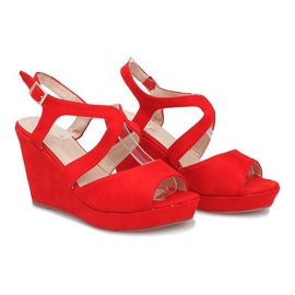 Rote Mosso Keilsandalen 2