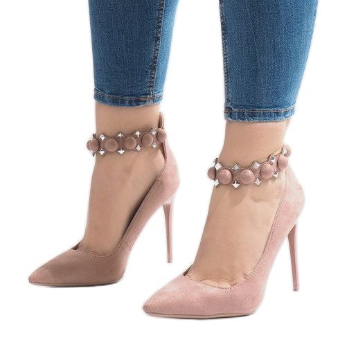 Rosa High Heels Sandalen LE033P 1