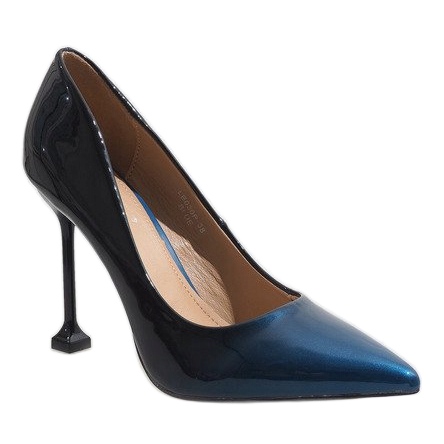 Marineblau lackierte LE030P Absätze 1