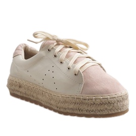 Rosa LX-07 Espadrilles mit Schnürung 1
