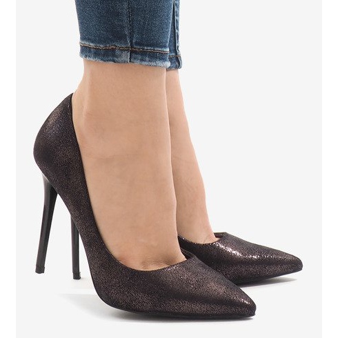 Schwarze klassische Absätze AT-0596-L 2