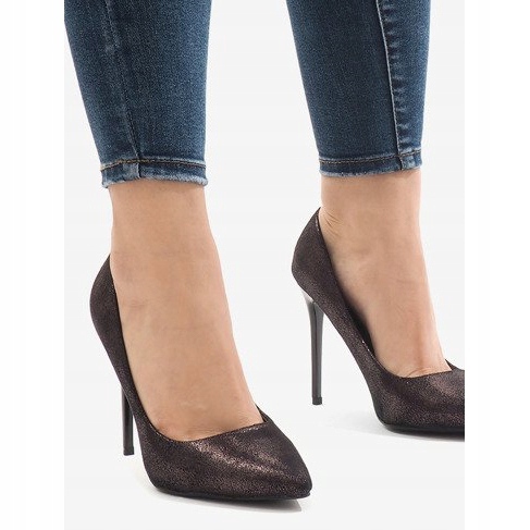 Schwarze klassische Absätze AT-0596-L 1