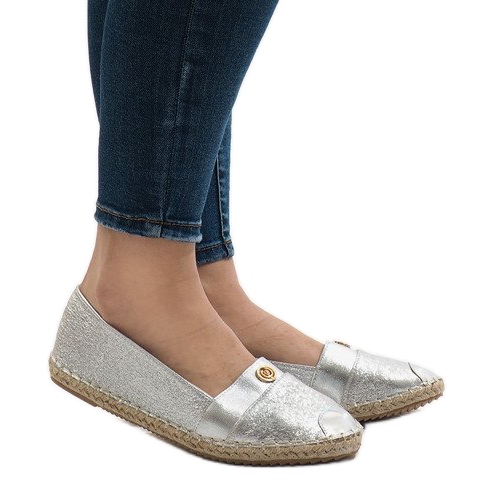 GFXWFD2 silberne Espadrilles grau 1