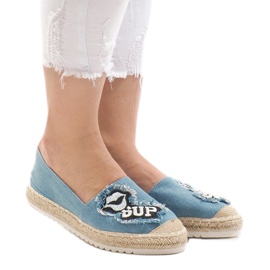 L-1047 blaue Espadrilles 1