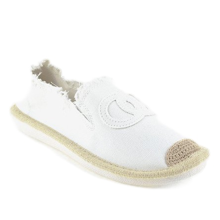 Weiße Espadrilles zum Hineinschlüpfen NB273P-3 1