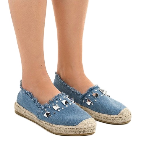 Blue Jeans-Espadrilles A608 blau 1