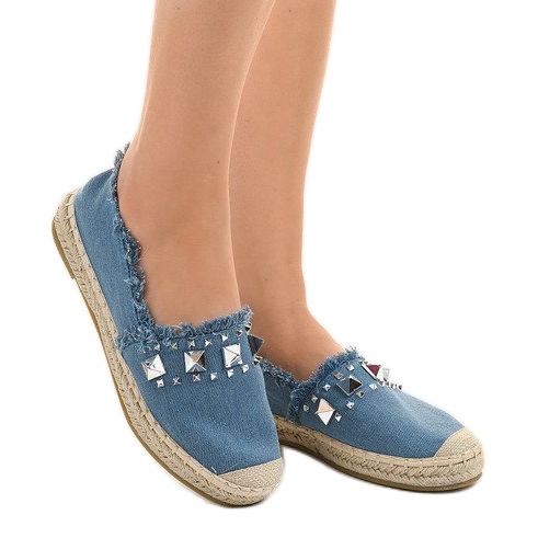 Blue Jeans-Espadrilles A608 blau 2