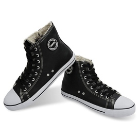 Hochisolierte Sneakers 6209-3 Schwarz 1