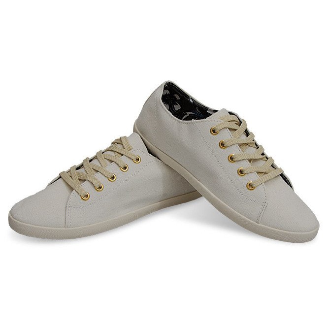 Stoff Sneakers 605 Weiß 1