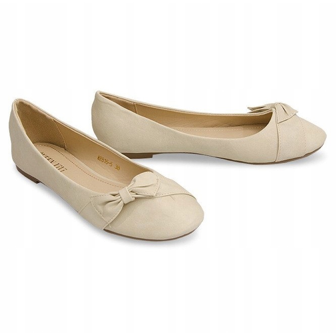 Ballerinas mit Schleife 816 Beige 1