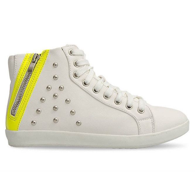 High-Top-Sneaker mit Nieten 6573 Weiß 2