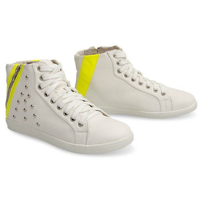 High-Top-Sneaker mit Nieten 6573 Weiß 1