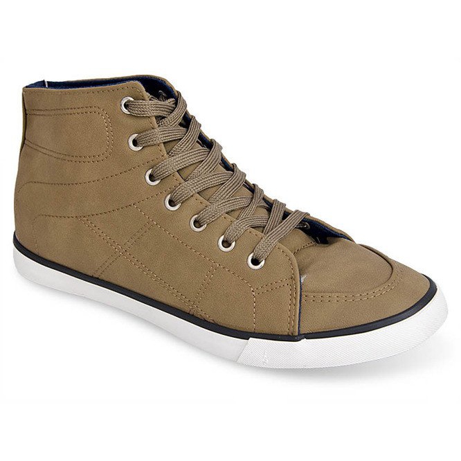 Hohe Casual 033 Khaki Sneakers grün 1