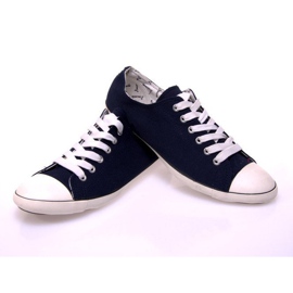 Sneakers aus Stoff 123 Marineblau 1