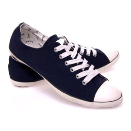 Sneakers aus Stoff 123 Marineblau 2