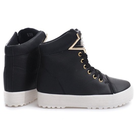 High-Top-Sneaker K08 Schwarz 1