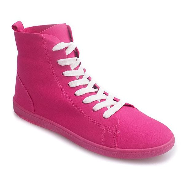 Hohe Sneakers aus Stoff 351 Rosa 1