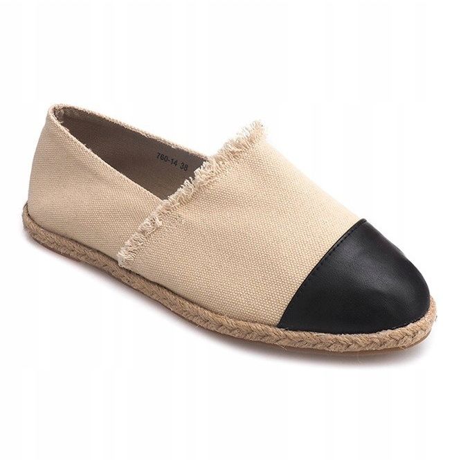 Leinen Espadrilles 760 Beige Sneakers schwarz 1