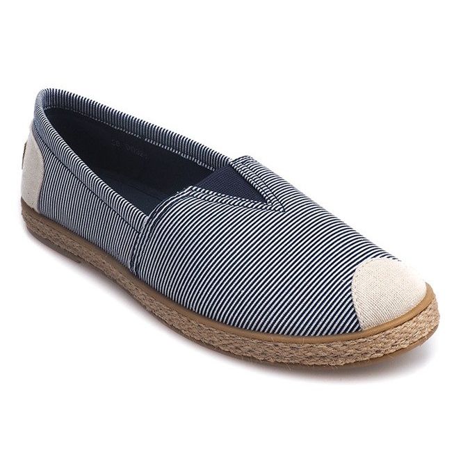 Leinen Espadrilles 326 Blaue Turnschuhe 1