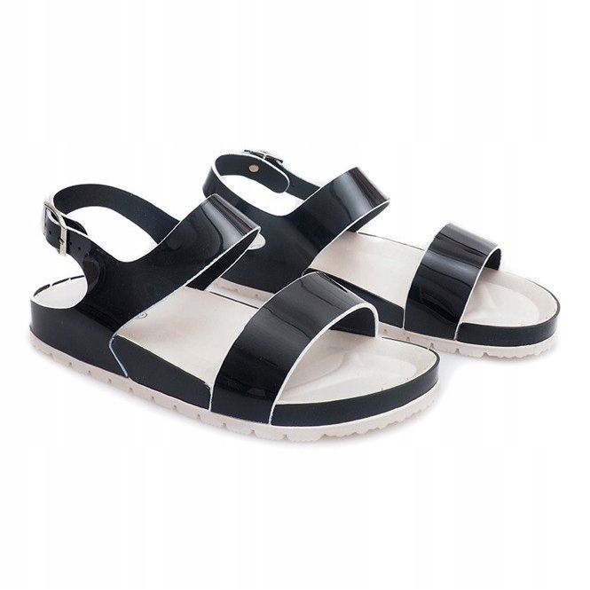 Klassische Sandalen 6610 Schwarz 1