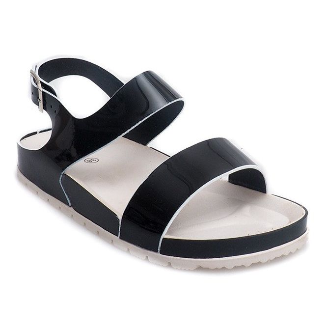 Klassische Sandalen 6610 Schwarz 2
