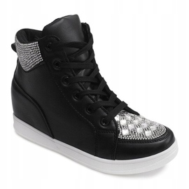 Sneakers mit Pailletten C7165 Schwarz 1