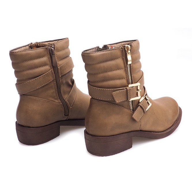 Warme Stiefel mit Kalmra 0728 Khaki mehrfarbig grün 1