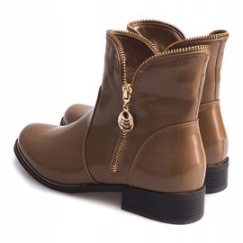 Lackierte und warme Stiefel QQ-47 Khaki mehrfarbig grün 1