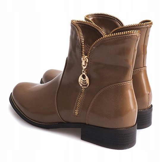 Lackierte und warme Stiefel QQ-47 Khaki mehrfarbig grün 1